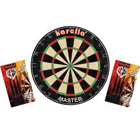 Karella Dart Dartboard Karella Master im Set inklusive 2...