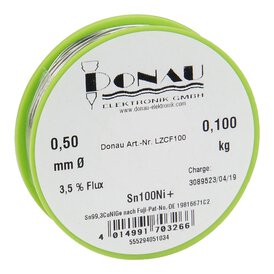 Ltzinn CLEAR  0,5 mm Sn100Ni+ Spule 100g