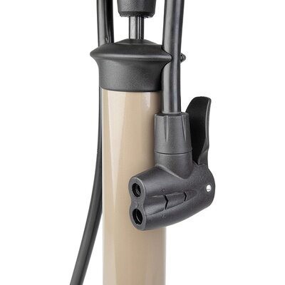 Beto Fahrradpumpe Luftpumpe Hochdruck-Standpumpe 11/160 S Stahl, mit Manometer und Softgriff