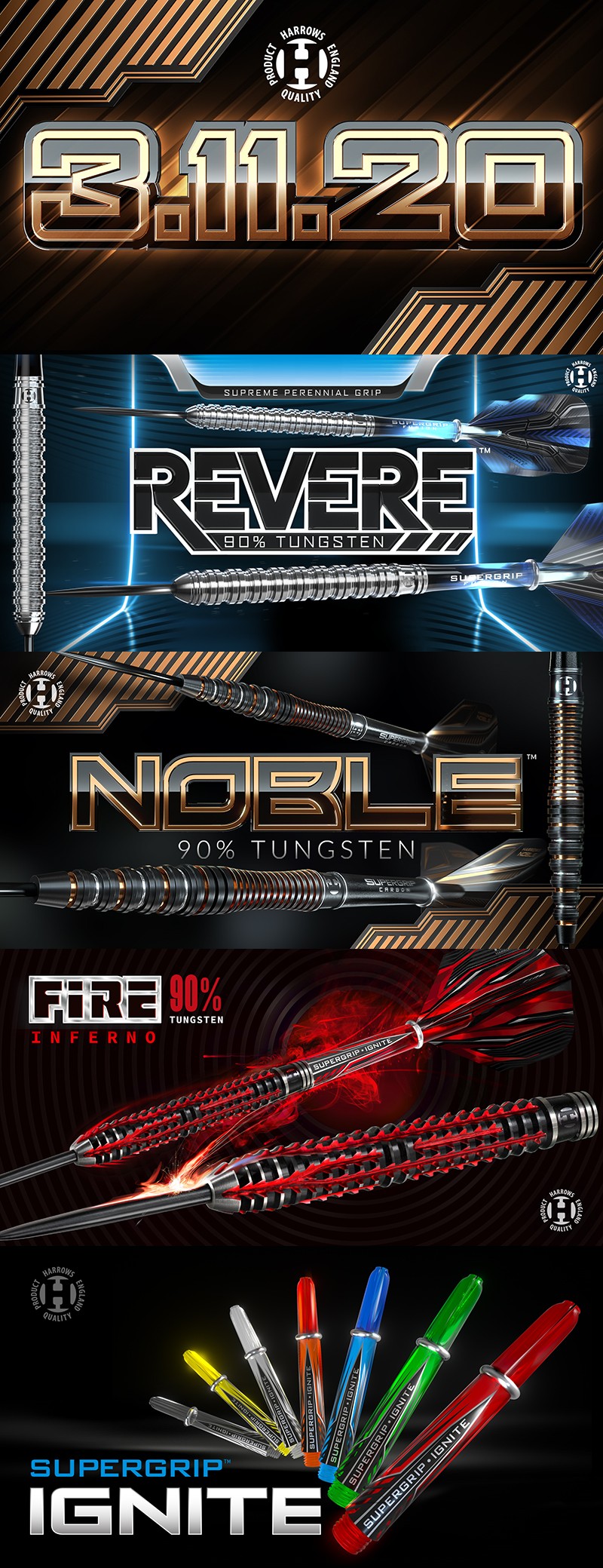 Shot 2020 Dart Collection Launch 01.09.2020 Shot Dart News Neuheiten 2020, Shot Player/Spieler Match-Darts Daniel Larsson & passende Shot Daniel Larsson Pro Series Dartflights