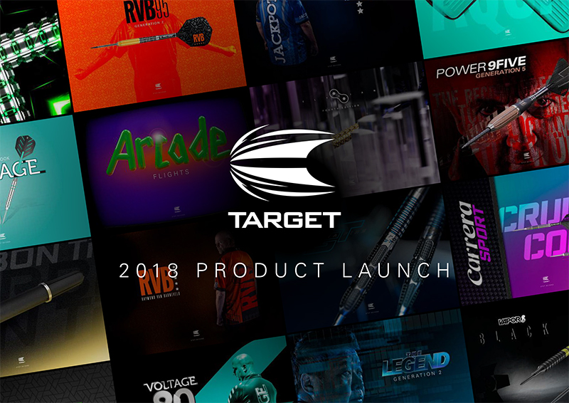 Target Darts neuer Dart Katalog Target Product Launch 2018 Hauptkatalog