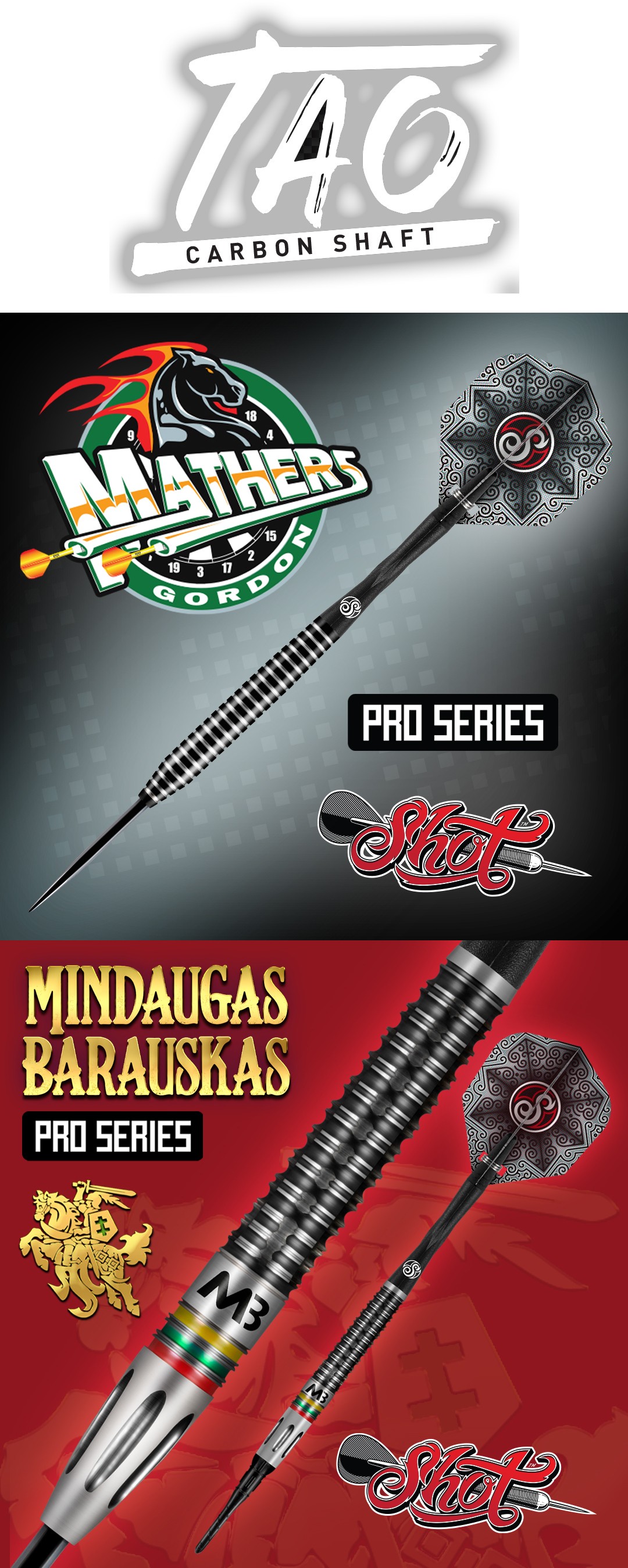 Neue Shot Steeldarts Softdarts 2021 Pro Series Gordon Mathers,  Mindaugas Barauskas Shot Dart Launch 22. April 2021 Shot Dart Neuheiten 2021
