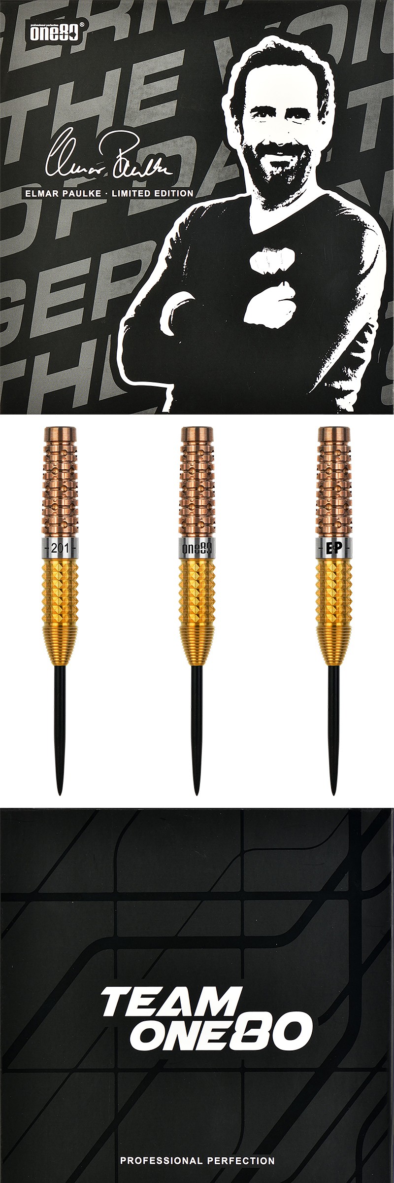 one80 Steel Dart Limited Edition Elmar Paulke Dartpapst VHD 90% Tungsten Steeltip Dart Steeldart 23 g 2021
