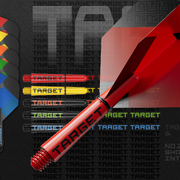 Target Pro Grip TAG Shaft 3 3er Satz Dartshafts mit Aluminium Ring in verschiedenen Designs /Target TAG Dart Flight Dartflights in 5 Farben 3 Flightformen / Shapes Design 2024
