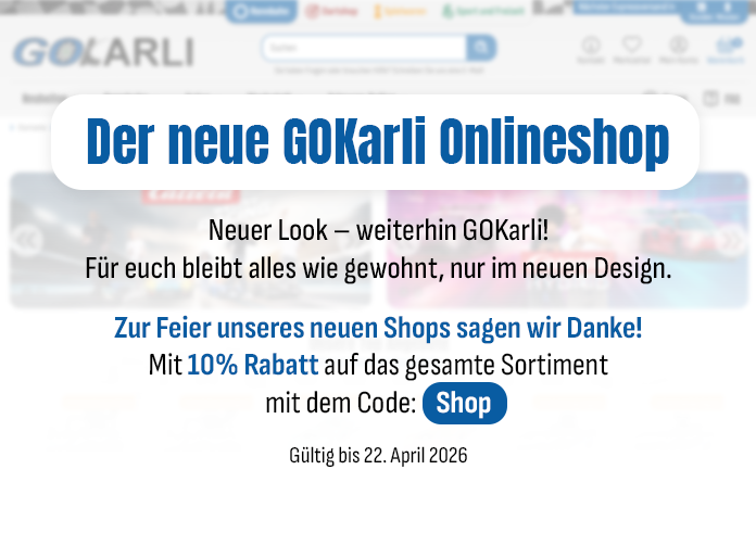 Der neue GOKarli Onlineshop