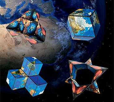 GeoBender® Cube Würfel magnetisches 3D-Puzzle GeoBender Neuheit 2020 World, Bees, Abstract 2, Primary 2 - GeoBender® Cube Würfel magnetisches 3D-Puzzle GeoBender Neuheit 2020 World, Bees, Abstract 2, Primary 2