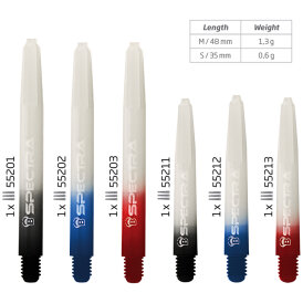 BULLS Dart Spectra Nylon Shaft M Mittel Blau