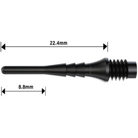BULLS Tefo-X Shark Soft Tips 2BA / 6 mm Pink 1000 Stück