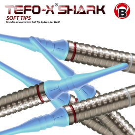 BULLS Tefo-X Shark Soft Tips 2BA / 6 mm Pink 1000 Stück