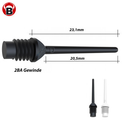 BULLS PowerPro Soft Tips 2BA / 6 mm Schwarz 100 St�ck