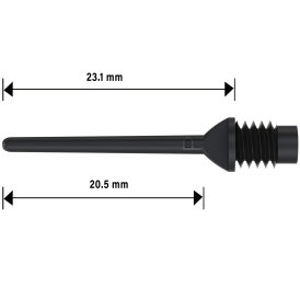 BULLS PowerPro Soft Tips 2BA / 6 mm Weiß 1000 Stück