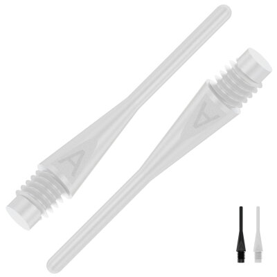 BULLS AXX Soft Tips Long 2BA / 6 mm Weiß 100 Stück