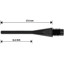 BULLS AXX Soft Tips Long 2BA / 6 mm Weiß 1000 Stück