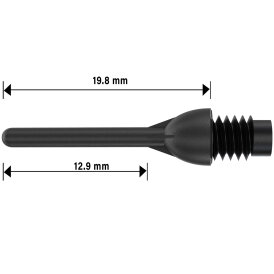 BULL`S Ball Point Soft Tips 1/4 BSF 8 mm Schwarz 1000 Stück