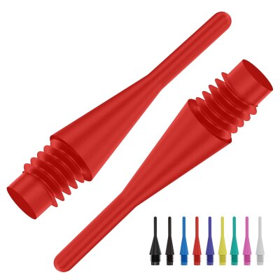 BULLS Longlife Long Soft Tips 2BA / 6 mm Rot 1000 Stück