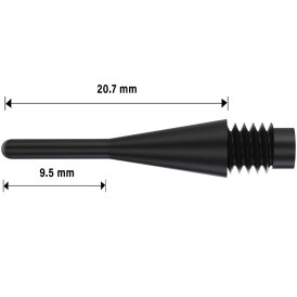 BULLS Longlife Short Soft Tips 2BA / 6 mm 100 oder 1000 Stück Spitzen Qualität
