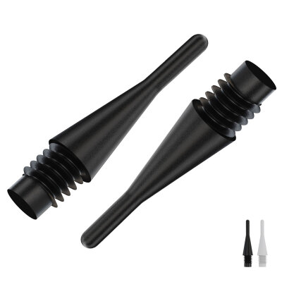 BULLS Longlife Short Soft Tips 2BA / 6 mm Schwarz 1000 Stück