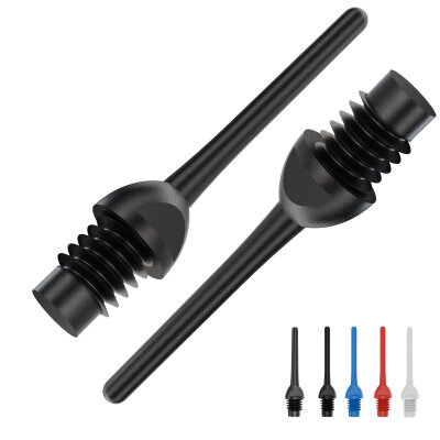 BULLS Super Key Soft Tips 2BA / 6 mm Schwarz 1000 Stück