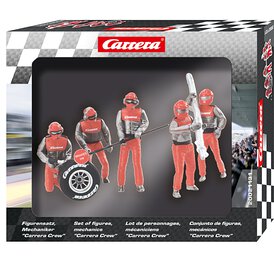 Carrera Figurensatz Mechaniker Carrera Crew rot 21131