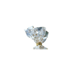 GOKarli Verschlussclips Kreuzbodenbeutel Matt Gold 33 mm 100 Stück