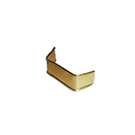 GOKarli Verschlussclips Kreuzbodenbeutel Matt Gold 33 mm 1000 Stück
