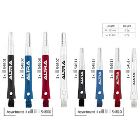 BULL´S Altra TopSpin Shaft S Kurz Silber