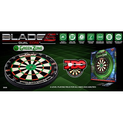 Winmau Blade 5 Green Zone Bristle Dart Board Dartboard Dartscheibe 3019