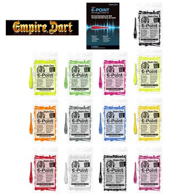 Empire® Dart E-Point® Ultra Longlife Dartspitzen lang Softtips Soft Tips long Grau 100 Stück