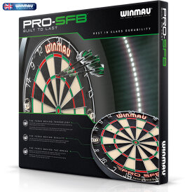 Winmau PRO SFB Bristle Dart Board - Trainingsboard Dartscheibe und Surround Blau