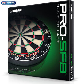 Winmau PRO SFB Bristle Dart Board - Trainingsboard Dartscheibe und Surround Blau