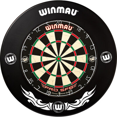 Winmau PRO SFB Bristle Dart Board - Trainingsboard Dartscheibe und Surround Xtreme 1