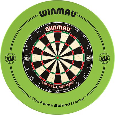 Winmau PRO SFB Bristle Dart Board - Trainingsboard Dartscheibe und Surround Grn