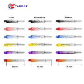 Target Pro Grip Vision Shaft mit Aluminium Ring IM Intermediate Gelb