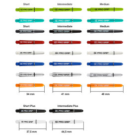 Target Pro Grip Shaft mit Aluminium Ring IM Intermediate Orange
