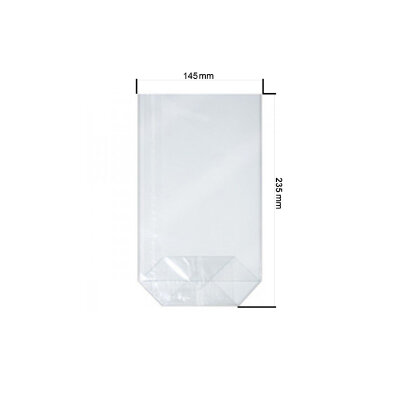 GOKarli Kreuzbodenbeutel Beutel 145 x 235 mm 30 my 500 Stück