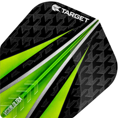 Target Vision Ultra 3 Fin Dart Flight Schwarz / Grün Design 2