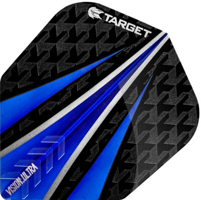 Target Vision Ultra 3 Fin Dart Flight Schwarz / Blau Design 4