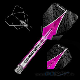 Target Vision Ultra 3 Fin Dart Flight Schwarz / Rot Design 5