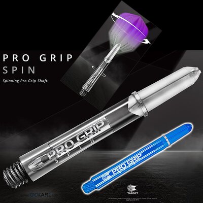 Target Pro Grip Spin Shaft mit Aluminium Ring M Mittel Klar