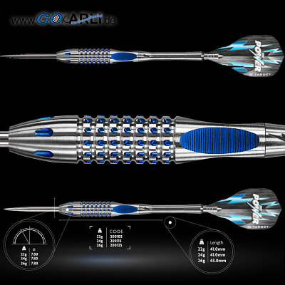Target Phil Taylor Power 9Five Gen 2 Steel Dart Steeltip Darts 22 g