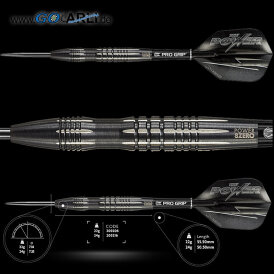 Target Phil Taylor Power 8Zero Black Titanium Steel Dart Steeltip Darts 24 g