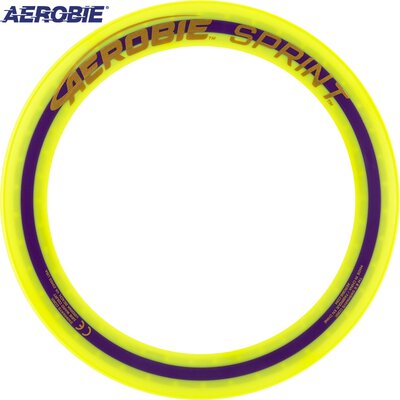 Aerobie Sprint Wurfring Flying Ring 25 cm Gelb