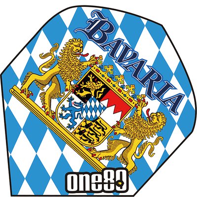 one80 Dart Bavaria Flights Bayerische Flagge Wappen Dartflight Design 1