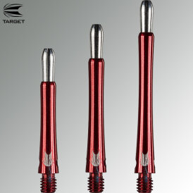 Target Grip Style Shaft Aluminium Schaft mit wechselbarem Top IM Intermediate Rot