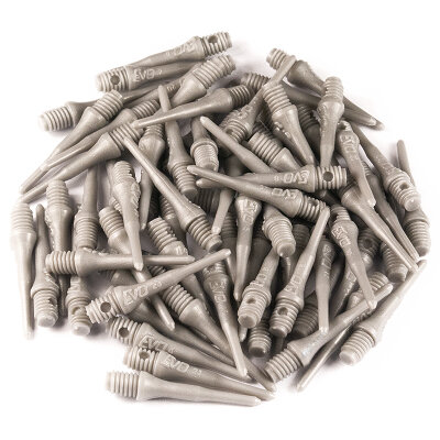 Evolution Original EVO Dartspitzen 2BA lang Softtips Soft Tips long Silber 500 Stück