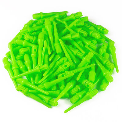Evolution Original EVO Dartspitzen 2BA lang Softtips Soft Tips long Neon Grün 500 Stück