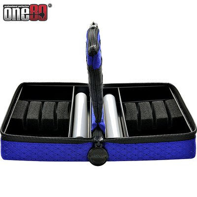 one80 Dart Double Dartbox Dart Case Box Blau