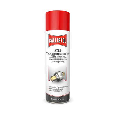 Ballistol PTFE Trockenschmierung (auch bekannt unter der Bezeichnung Teflon&trade;) Spray Spraydose in verschiedenen Größen