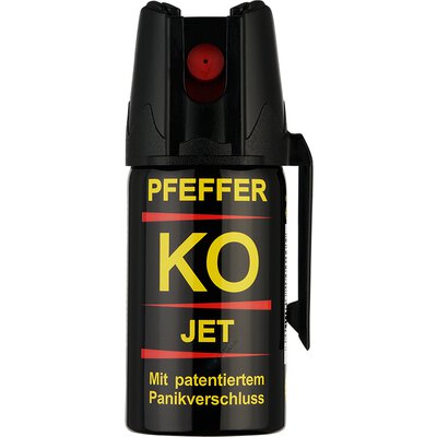 Pfeffer-KO JET Mit 11 % OC und über 2,5 Mio SHU´s Pfefferspray 40 ml mit Panikverschluss