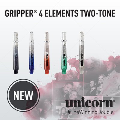 unicorn Gripper 4 Elements Two-Tone Shaft mit Aluminium Ring Schwarz XS Extra Kurz